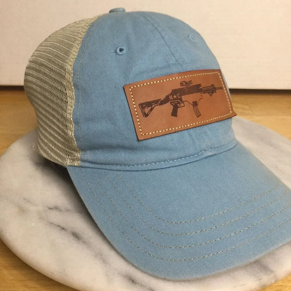 2nd Amendment Pro-Gun Patriotic Mesh Hat Tactical AR‎ Rifle Patch Snapback Cap